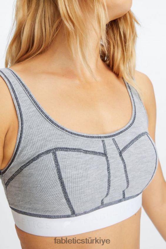 tr Fabletics kadınlar gözleme sutyen klasik gri melanj/beyaz 40R06B1535