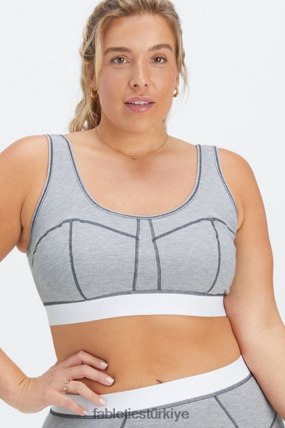 tr Fabletics kadınlar gözleme sutyen klasik gri melanj/beyaz 40R06B1536