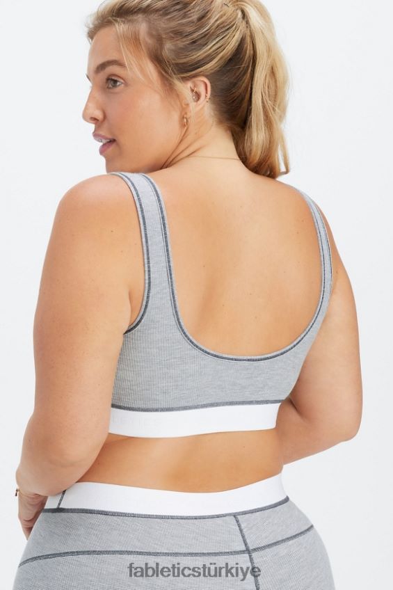 tr Fabletics kadınlar gözleme sutyen klasik gri melanj/beyaz 40R06B1536