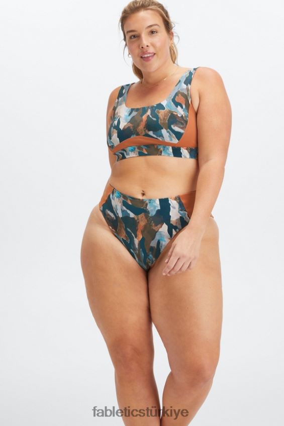tr Fabletics kadınlar geri kepçe yüzücü sutyeni boya fırçası kamuflajı/sekoya 40R06B1607