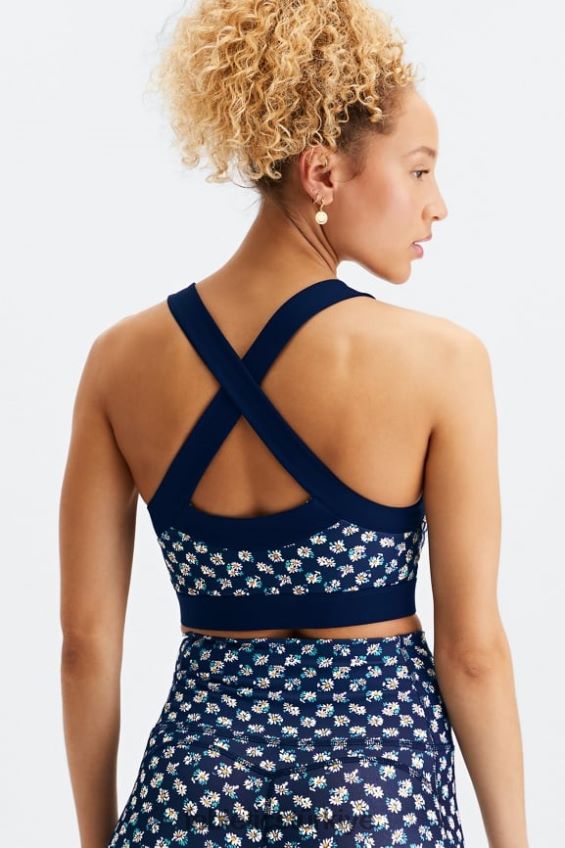 tr Fabletics kadınlar greta düşük etkili spor sutyeni papatya tarlası kontrolü/derin donanma 40R06B1626