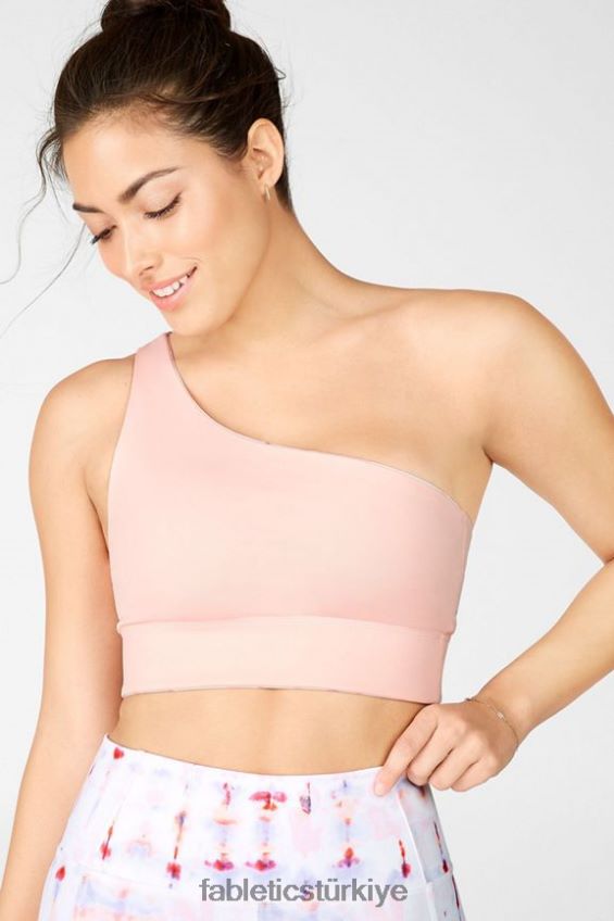 tr Fabletics kadınlar harlow tek omuzlu çift taraflı spor sütyeni sallanmak / guava 40R06B1679
