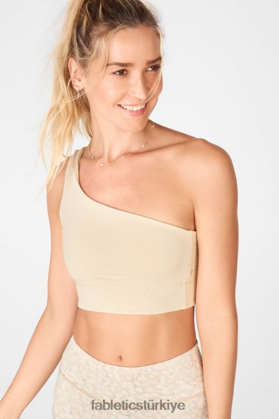 tr Fabletics kadınlar harlow tek omuzlu çift taraflı spor sütyeni soğuk/kremalı puf 40R06B1680