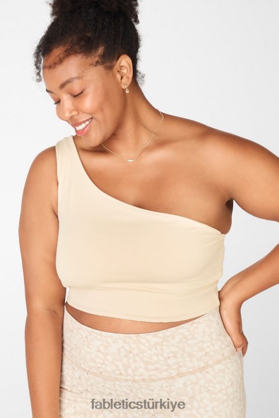 tr Fabletics kadınlar harlow tek omuzlu çift taraflı spor sütyeni soğuk/kremalı puf 40R06B1681