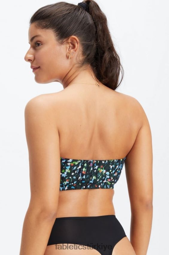 tr Fabletics kadınlar ince dokunuşlu bandeau bralet gece yarısı bahçesi 40R06B1565