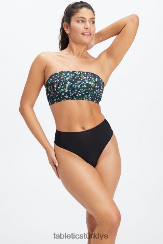 tr Fabletics kadınlar ince dokunuşlu bandeau bralet gece yarısı bahçesi 40R06B1565
