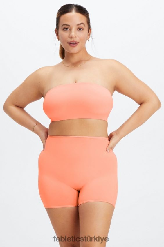 tr Fabletics kadınlar ince dokunuşlu bandeau bralet mercan 40R06B1566