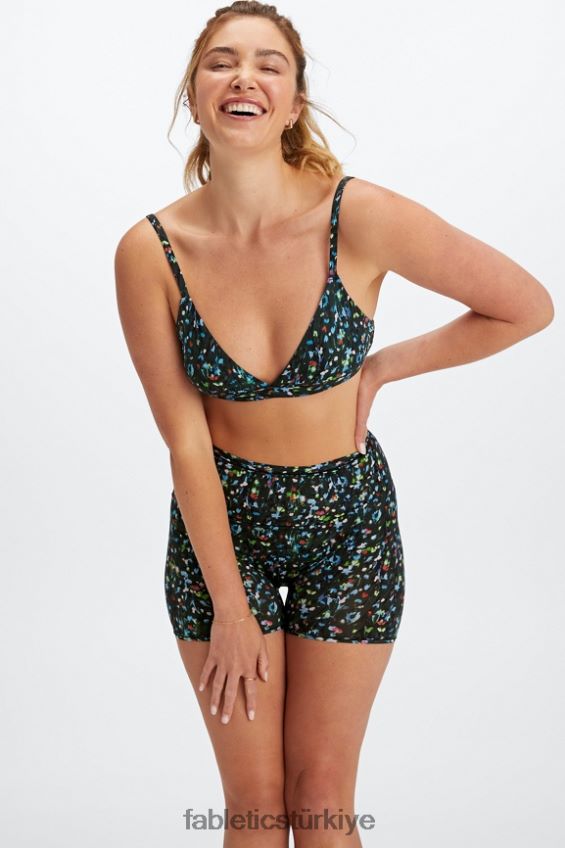 tr Fabletics kadınlar ince dokunuşlu üçgen bralet gece yarısı bahçesi 40R06B1540