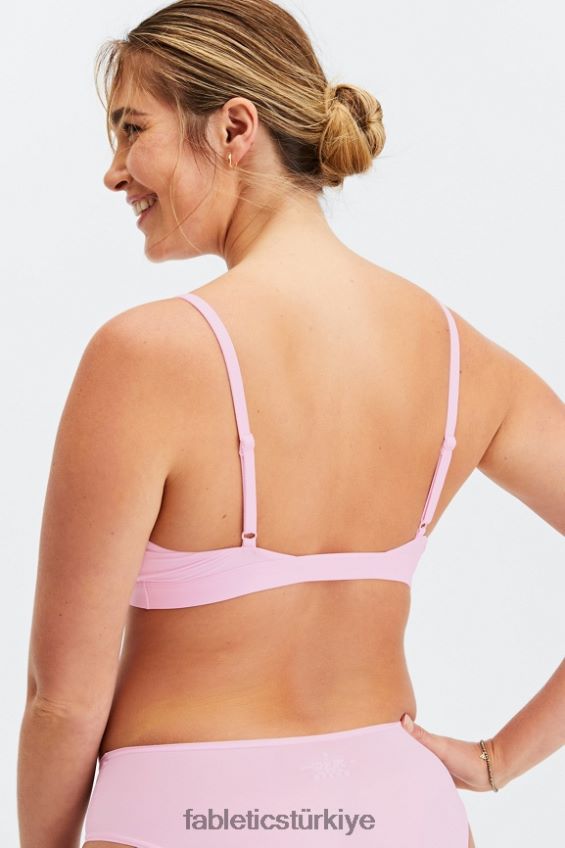 tr Fabletics kadınlar ince dokunuşlu üçgen bralet tatlı pembe 40R06B1539