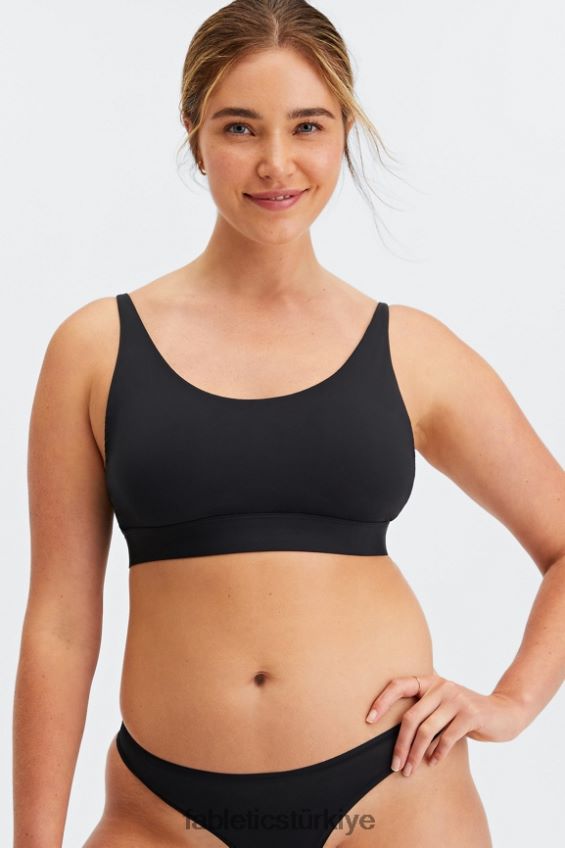 tr Fabletics kadınlar ince dokunuşlu yuvarlak yakalı bralet siyah 40R06B1576