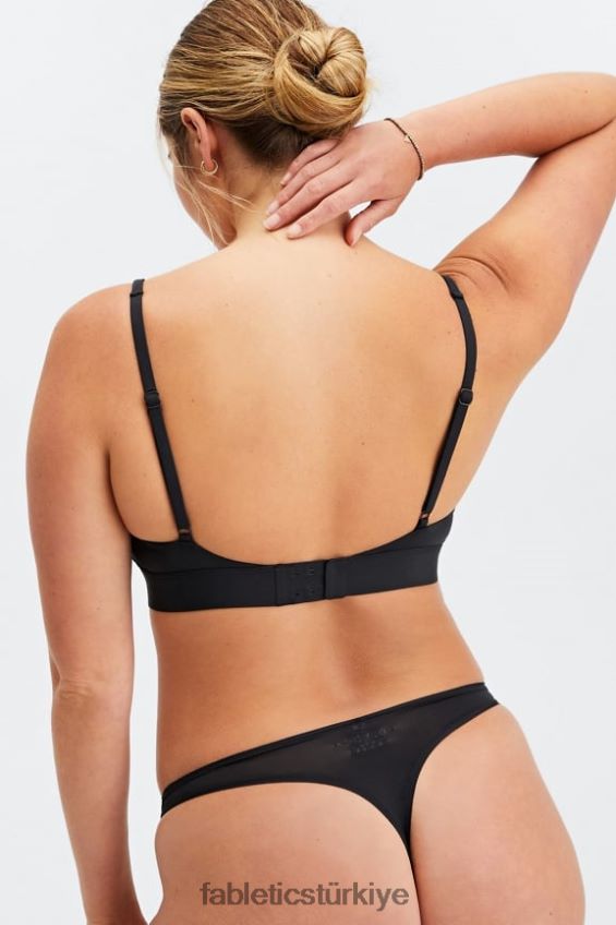 tr Fabletics kadınlar ince dokunuşlu yuvarlak yakalı bralet siyah 40R06B1576