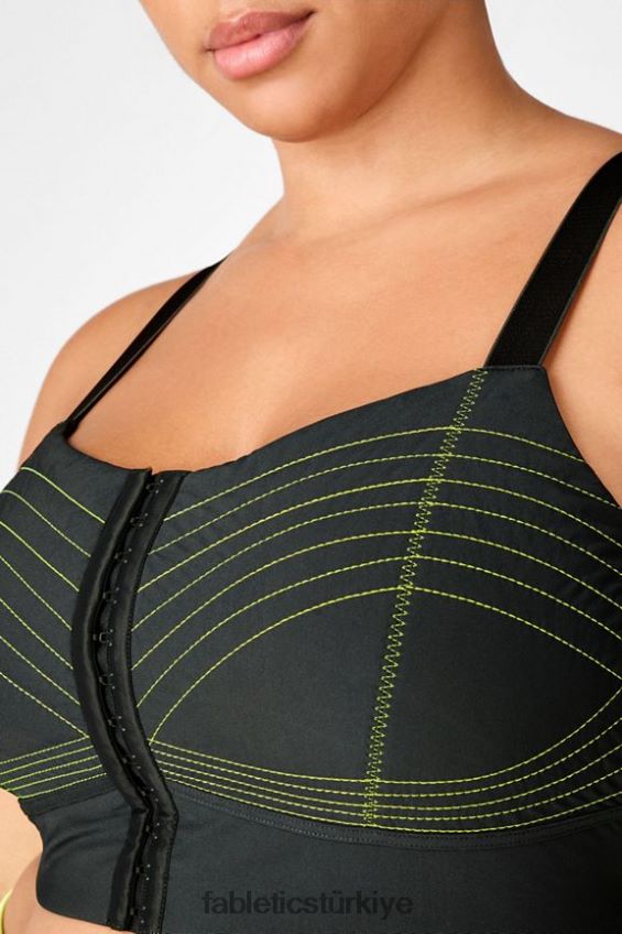 tr Fabletics kadınlar ines düşük etkili spor sutyeni gece gölgesi/neon 40R06B1677