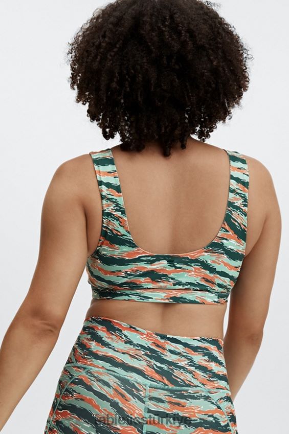 tr Fabletics kadınlar lola düşük etkili spor sutyeni kaplan kamuflajı 40R06B1623