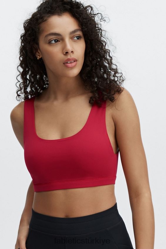 tr Fabletics kadınlar lola düşük etkili spor sutyeni rio kırmızısı 40R06B1621