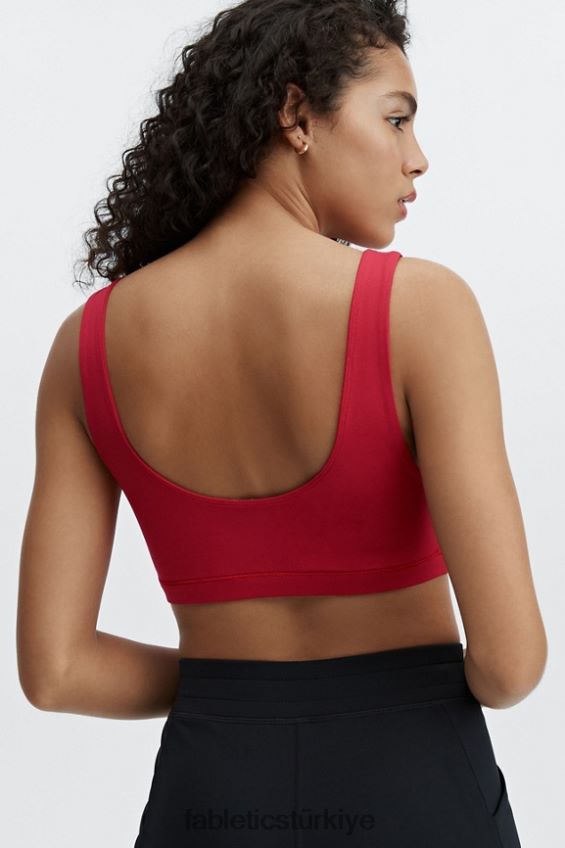tr Fabletics kadınlar lola düşük etkili spor sutyeni rio kırmızısı 40R06B1621