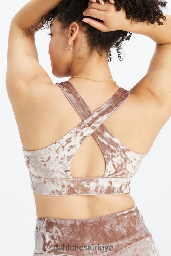tr Fabletics kadınlar oasis ezilmiş kadife kıvrımlı spor sutyeni oyuncak 40R06B1528