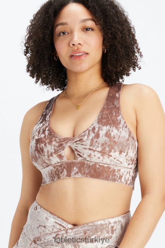 tr Fabletics kadınlar oasis ezilmiş kadife kıvrımlı spor sutyeni oyuncak 40R06B1528