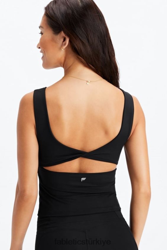 tr Fabletics kadınlar oasis twist ankastre sutyen atleti siyah 40R06B1494