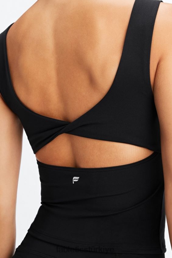 tr Fabletics kadınlar oasis twist ankastre sutyen atleti siyah 40R06B1494