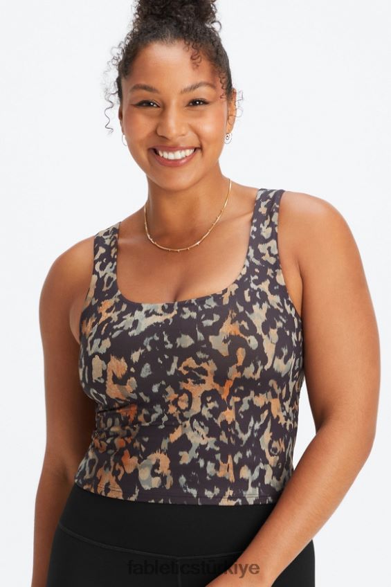 tr Fabletics kadınlar oasis twist ankastre sutyen atleti vahşi kamuflaj 40R06B1497