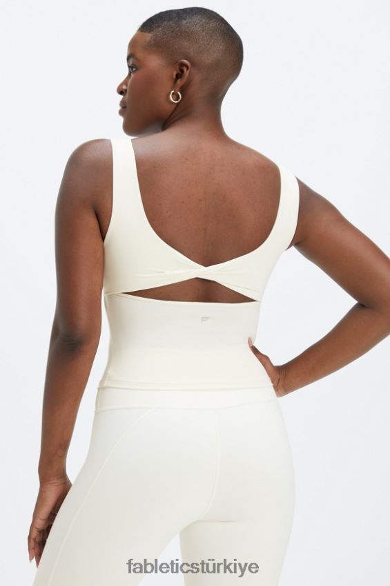 tr Fabletics kadınlar oasis twist dahili sütyen tankı ak balıkçıl 40R06B1496