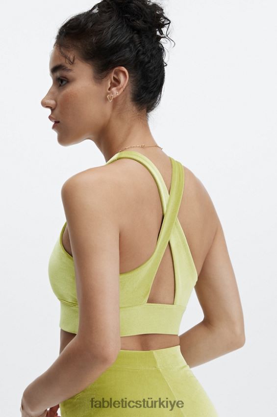 tr Fabletics kadınlar oasis twist kadife spor sutyeni altın yaprak 40R06B1637