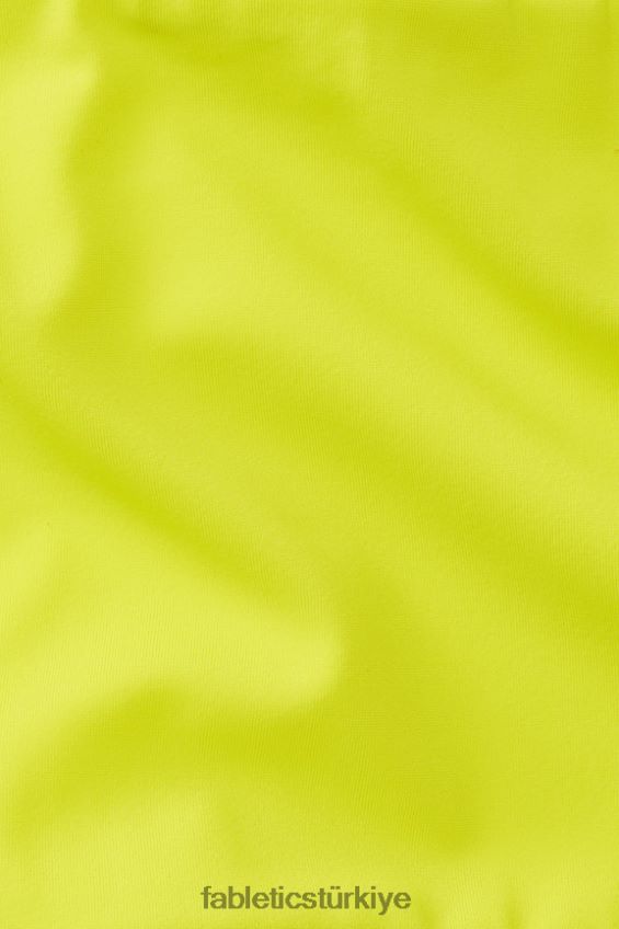 tr Fabletics kadınlar çok giyimli bandeau yüzücü üstü ekşi limon/klasik beyaz 40R06B1505