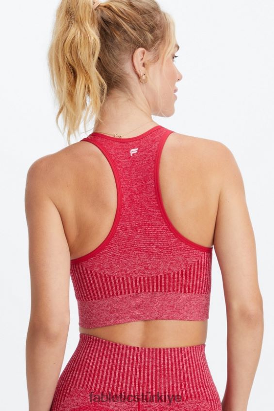 tr Fabletics kadınlar ombre dikişsiz düşük etkili sütyen koyu tatlı kiraz/yumuşak kabuk 40R06B1560
