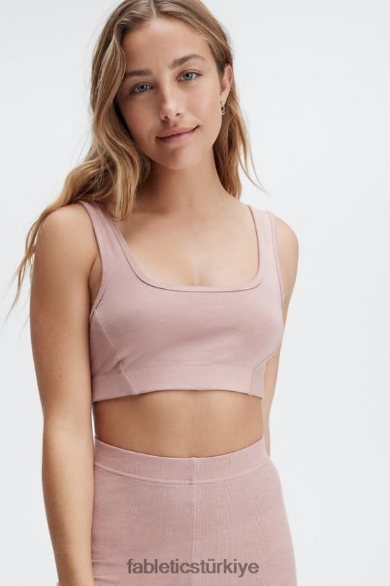 tr Fabletics kadınlar restoreknit arkası açık bralet iz tozu 40R06B1552
