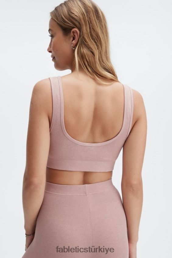 tr Fabletics kadınlar restoreknit arkası açık bralet iz tozu 40R06B1552