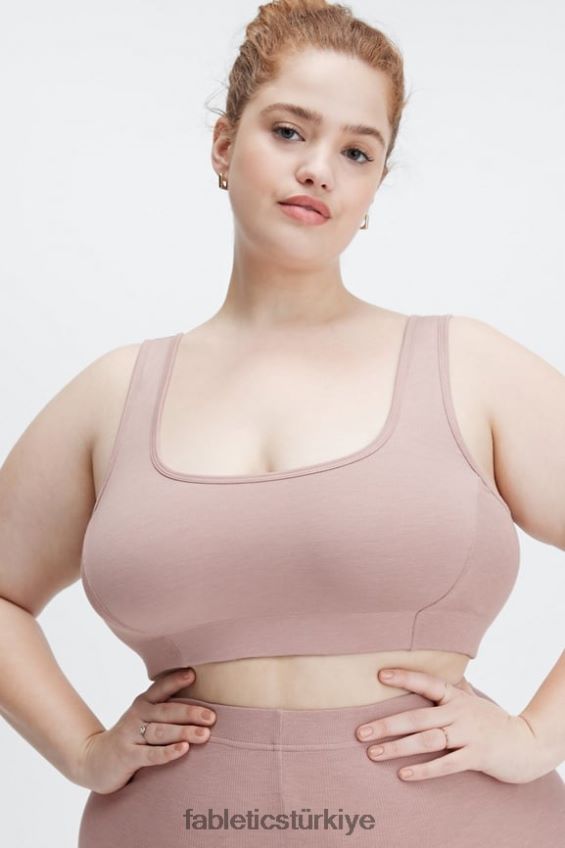 tr Fabletics kadınlar restoreknit arkası açık bralet iz tozu 40R06B1553