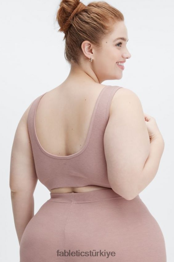 tr Fabletics kadınlar restoreknit arkası açık bralet iz tozu 40R06B1553