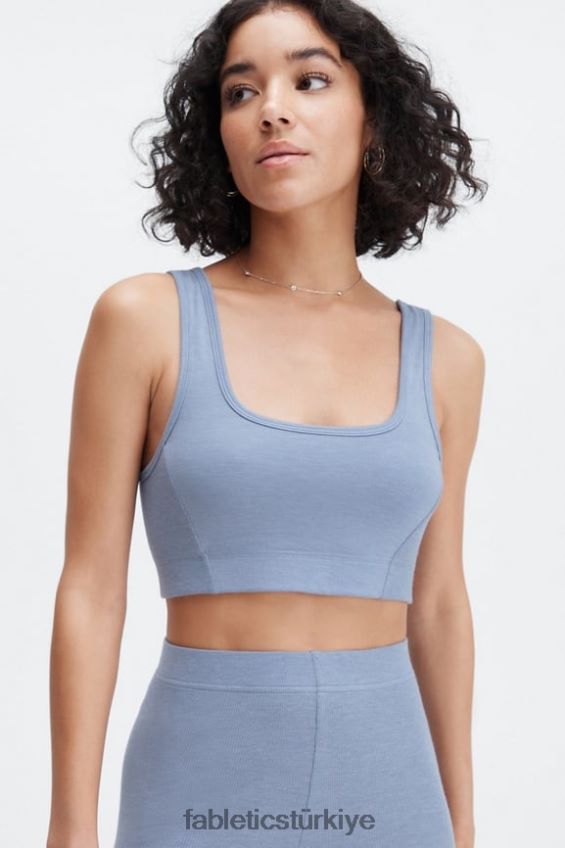 tr Fabletics kadınlar restoreknit arkası açık bralet soluk kot 40R06B1551