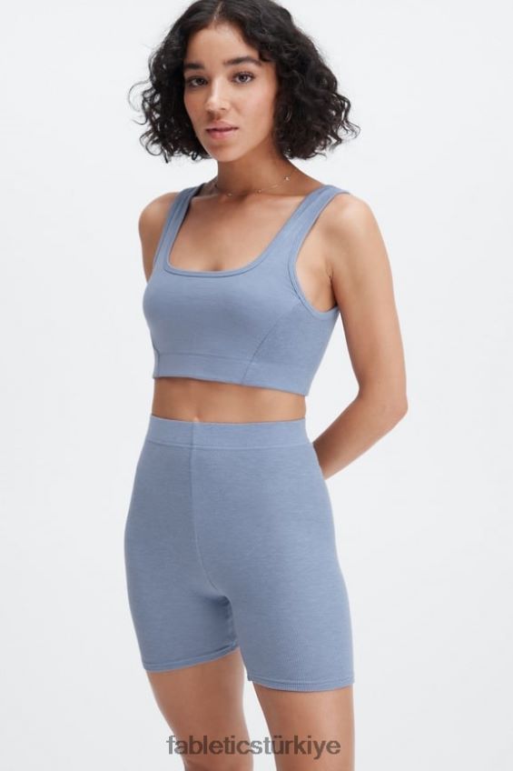 tr Fabletics kadınlar restoreknit arkası açık bralet soluk kot 40R06B1551