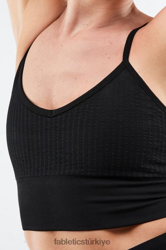 tr Fabletics kadınlar shauna dikişsiz midi sutyen siyah 40R06B1501