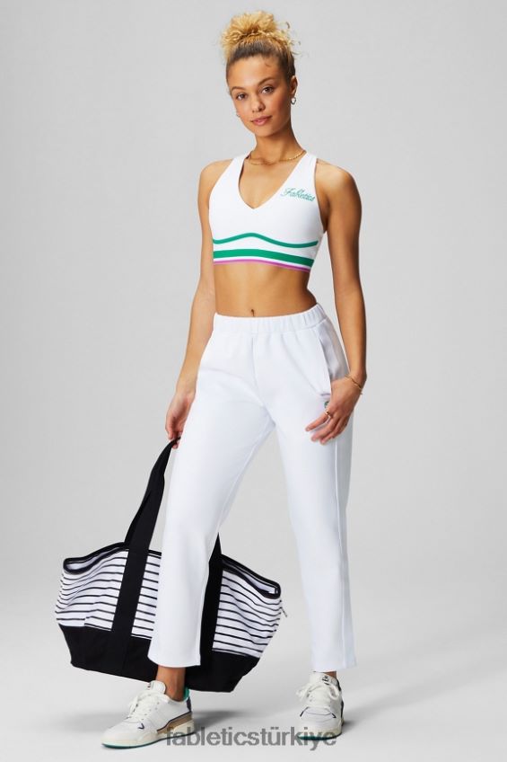 tr Fabletics kadınlar tüm gün her gün sutyen 100 klasik beyaz/çok şeritli/grafik 40R06B1463