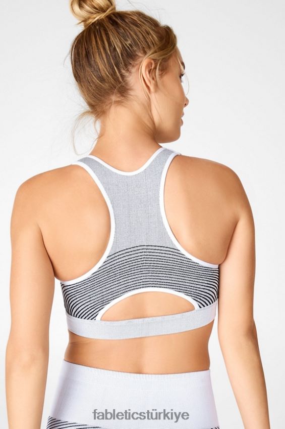 tr Fabletics kadınlar yıldız dikişsiz sutyen buz grisi/siyah 40R06B1682
