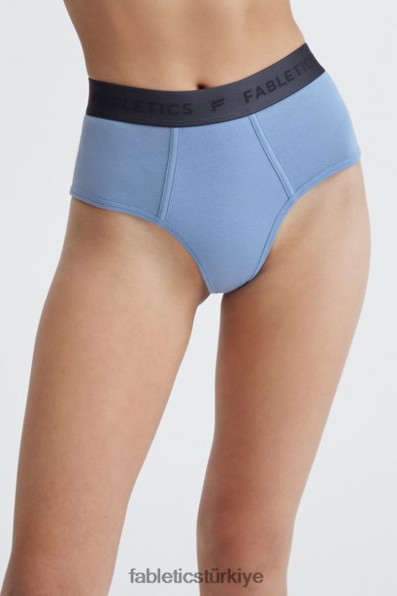 tr Fabletics kadınlar 24-7 yüksek belli külot Hollandalı mavi 40R06B2872