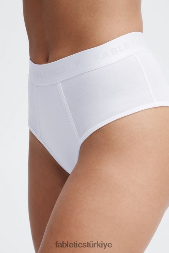 tr Fabletics kadınlar 24-7 yüksek belli külot beyaz 40R06B2860