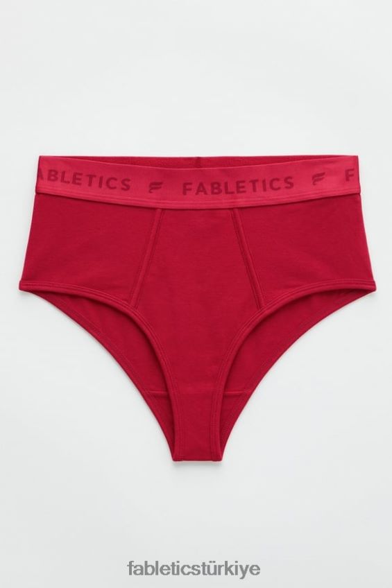 tr Fabletics kadınlar 24-7 yüksek belli külot koyu Kırmızı 40R06B2874