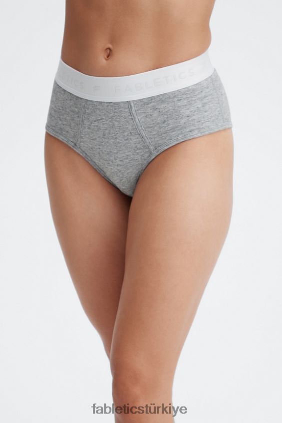 tr Fabletics kadınlar 24-7 yüksek belli külot orta gri funda 40R06B2863