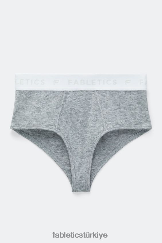 tr Fabletics kadınlar 24-7 yüksek belli külot orta gri funda 40R06B2863