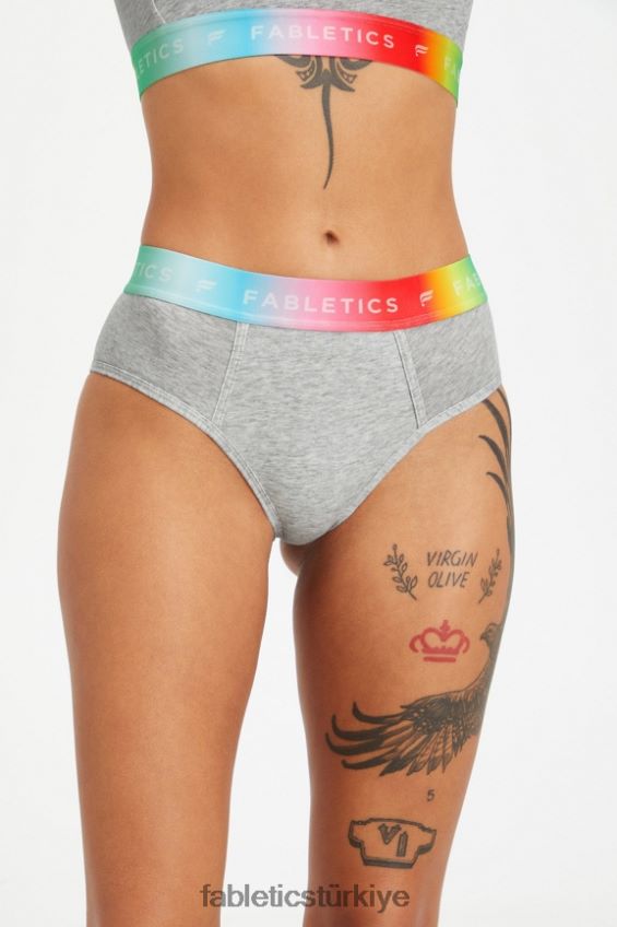 tr Fabletics kadınlar 7/24 gurur veren yüksek belli slip açık melanj gri 40R06B2862