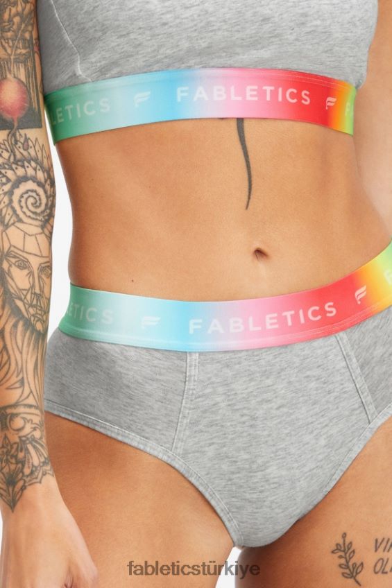 tr Fabletics kadınlar 7/24 gurur veren yüksek belli slip açık melanj gri 40R06B2862