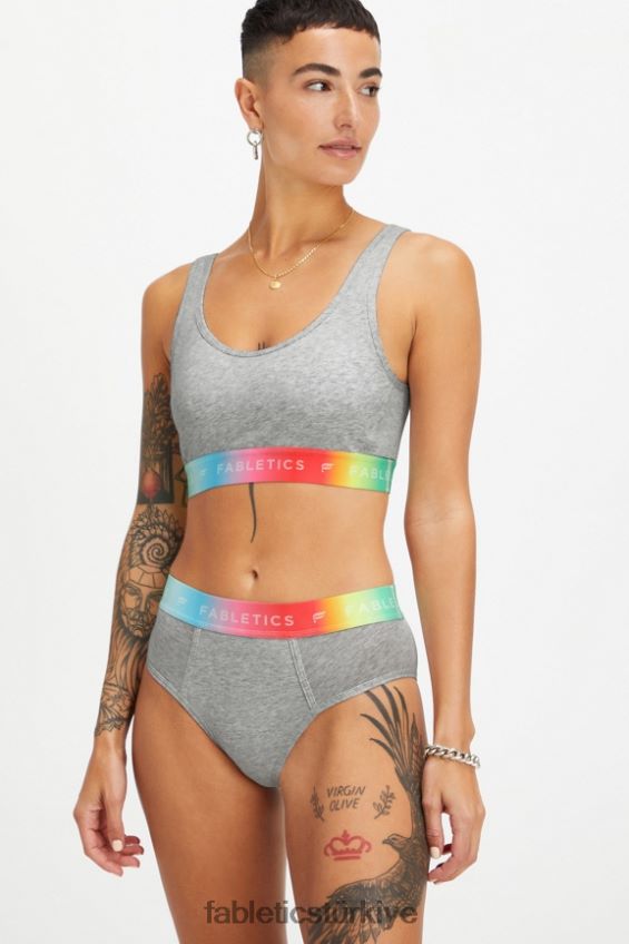 tr Fabletics kadınlar 7/24 gurur veren yüksek belli slip açık melanj gri 40R06B2862