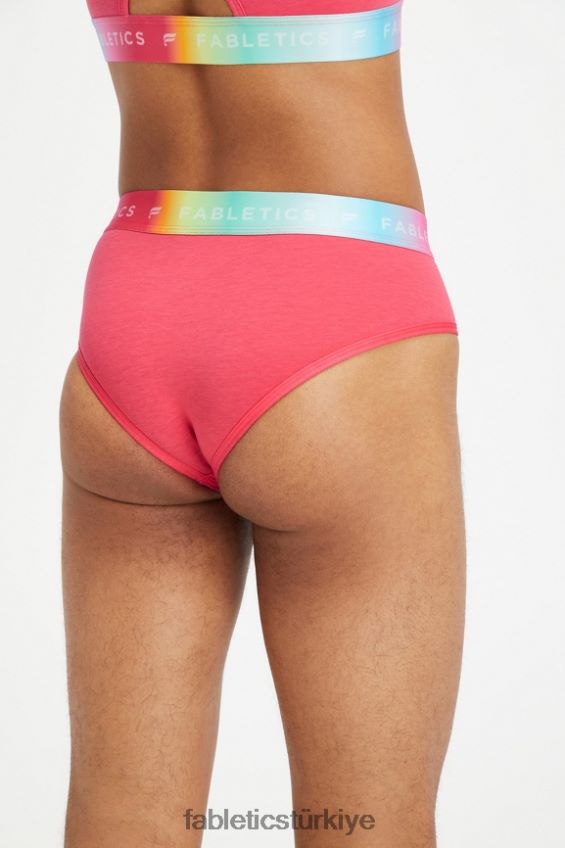 tr Fabletics kadınlar 7/24 gurur veren yüksek belli slip eflatun kırmızı 40R06B2861