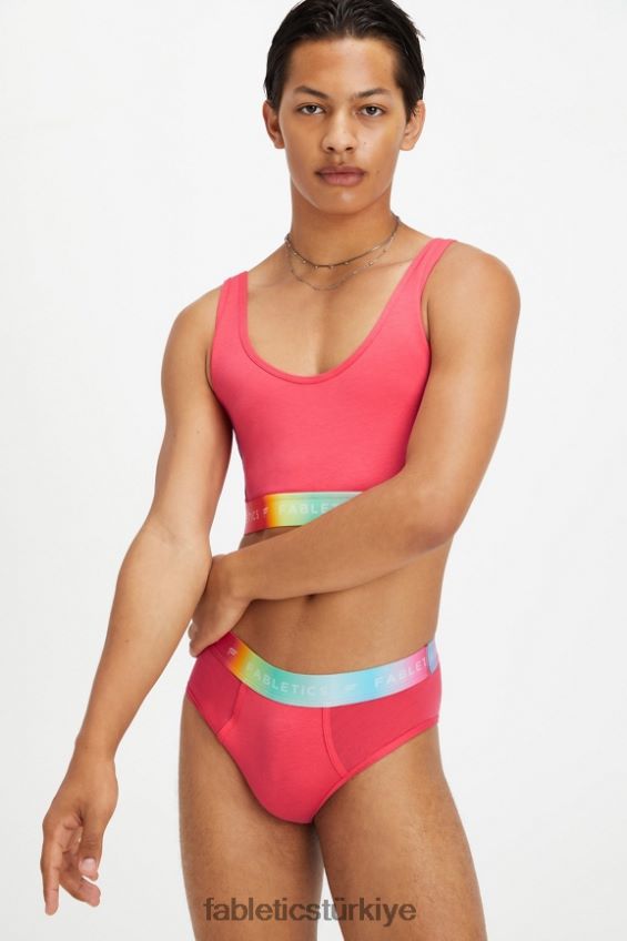 tr Fabletics kadınlar 7/24 gurur veren yüksek belli slip eflatun kırmızı 40R06B2861