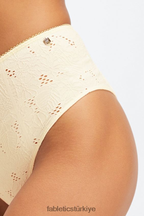 tr Fabletics kadınlar dikişsiz dantel arsız külot ak balıkçıl/soluk kireç 40R06B2897