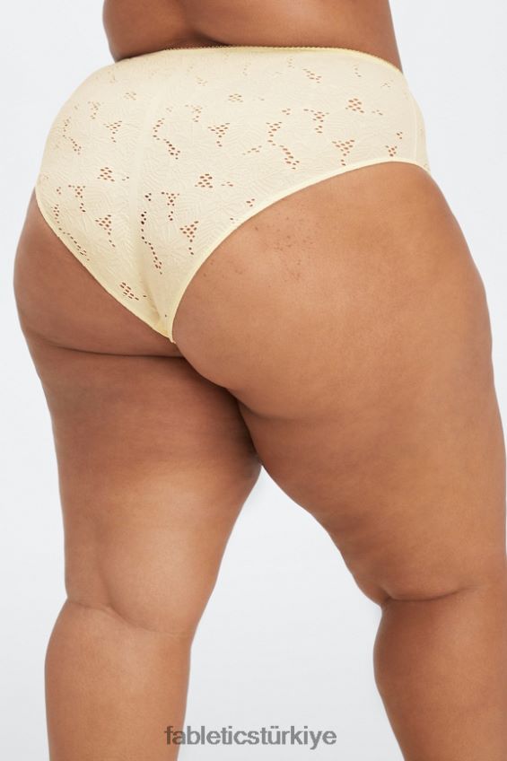 tr Fabletics kadınlar dikişsiz dantel arsız külot ak balıkçıl/soluk kireç 40R06B2898