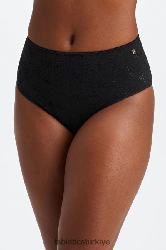 tr Fabletics kadınlar dikişsiz dantel arsız külot siyah 40R06B2896